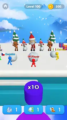 Snowball Race 3D: Ice Bridge screenshot 4