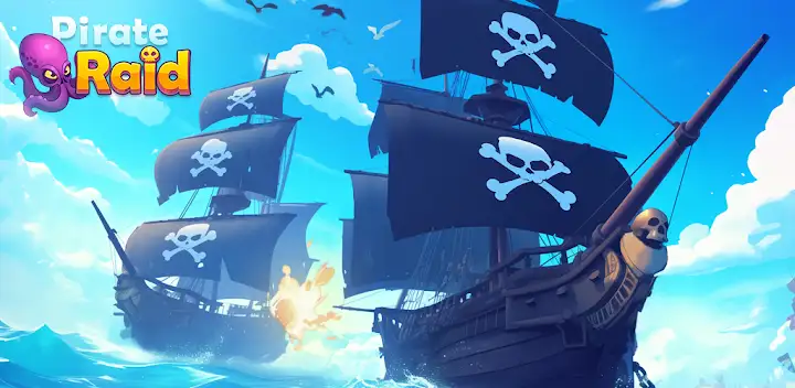 Pirate Raid - Caribbean Battle — Android game banner