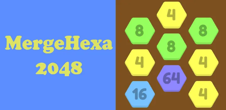 [365fun] MergeHexa 2048 — Android game banner