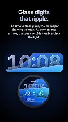 Liquid Glass 2 Watch Face screenshot 4