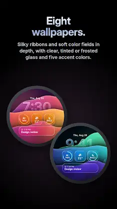 Liquid Glass 2 Watch Face screenshot 6