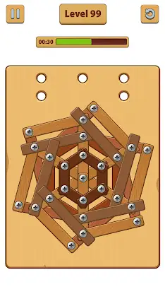 Nuts Bolts ASMR - Wood Nuts screenshot 4