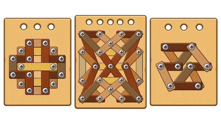 Nuts Bolts ASMR - Wood Nuts screenshot 6