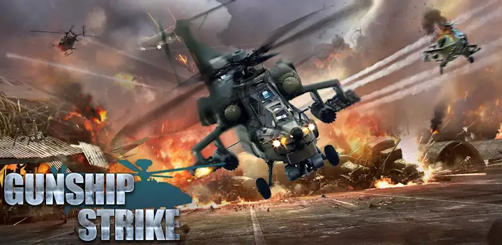 Gunship Strike 3D — Android game banner