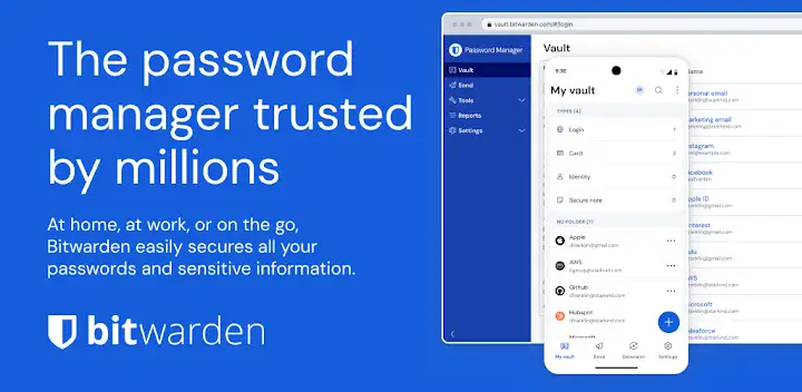 Bitwarden Password Manager — Android app banner