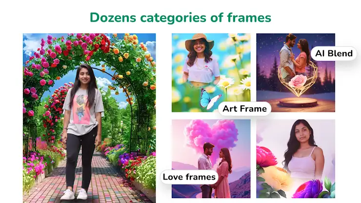 Flora Photo Frame Photo Editor screenshot 8