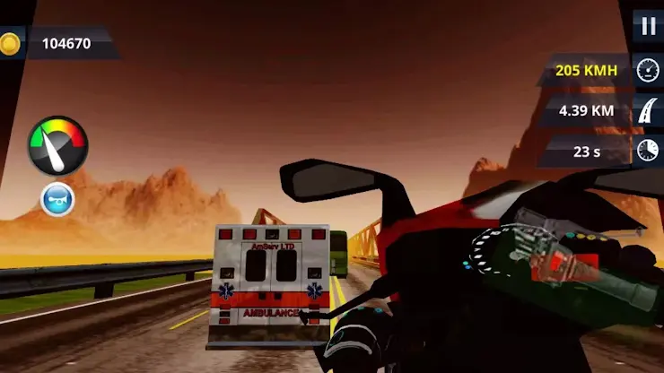 Real Moto Racing 3D screenshot 1