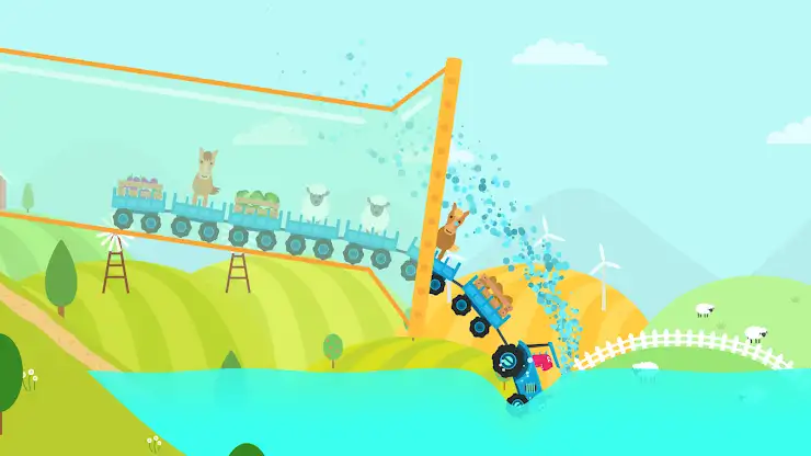 Farm Train - Kids Tractor Game screenshot 4