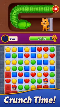 Cat Crunch - Match 3 Games screenshot 3