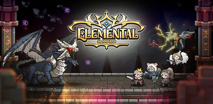 Elemental: 2D MMORPG — Android game banner