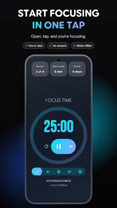 Pomodoro Timer: Focus & Study screenshot 1