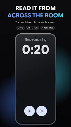 Fullscreen Timer & Countdown screenshot 1