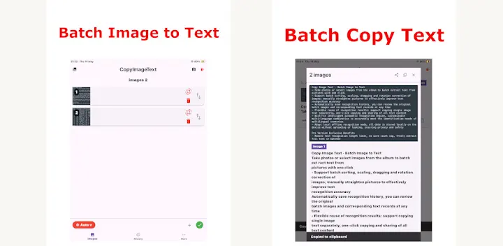 CopyImageTextPro — Android app banner