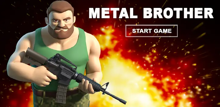 Metal Brother. Offline Shooter — Android game banner