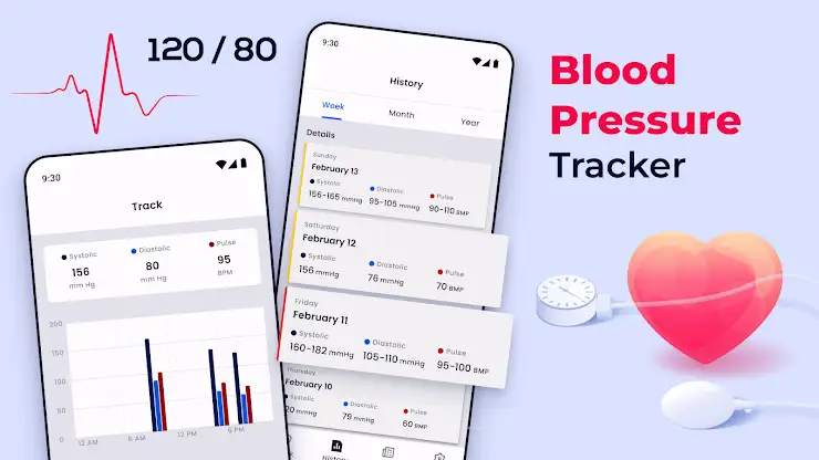 Blood Pressure Tracker screenshot 1