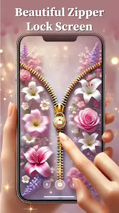 Zip Lock Screen Wallpaper App screenshot 2