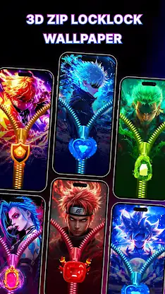 Zipper Lock Screen & Wallpaper screenshot 5