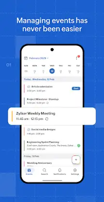 Zoho Calendar screenshot 1