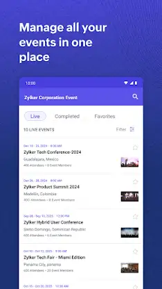 Zoho Backstage for Organizers screenshot 1