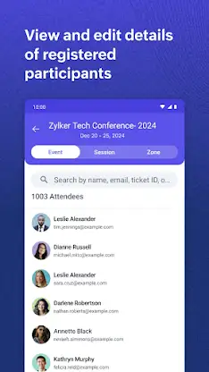 Zoho Backstage for Organizers screenshot 3