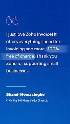 Zoho Invoice - Invoice Maker screenshot 1