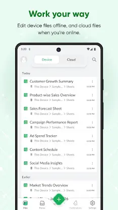 Zoho Sheet: Spreadsheet App screenshot 1