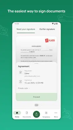 Zoho Sign - Fill & eSign Docs screenshot 1