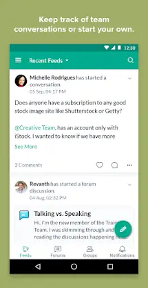 Zoho Connect screenshot 1