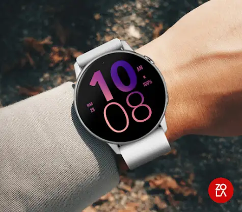 Purple Large Watch Face screenshot 3