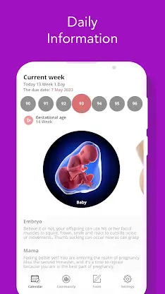 Pregnancy Tracker and Baby App screenshot 2