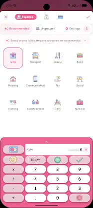Money+ Cute Expense Tracker screenshot 2