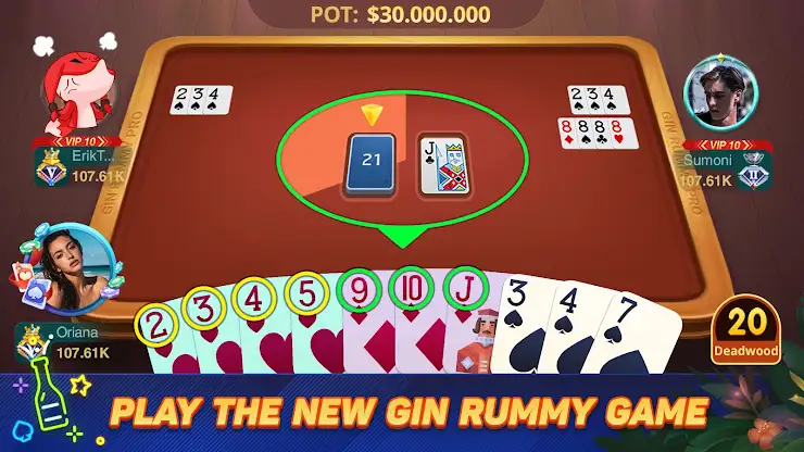 Gin Rummy Pro-Card Game Online screenshot 1