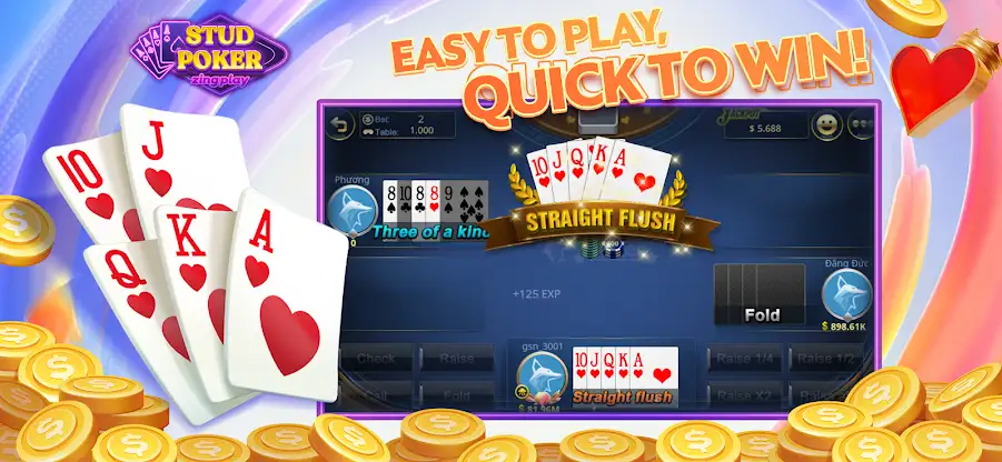 Stud Poker ZingPlay: 5 cards screenshot 3