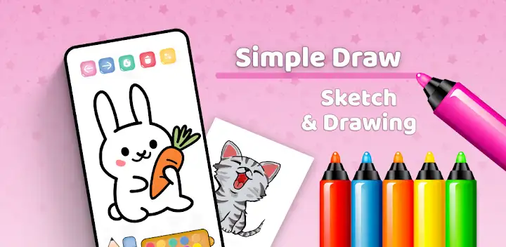 Simple Draw: Sketch & Drawing — Android app banner