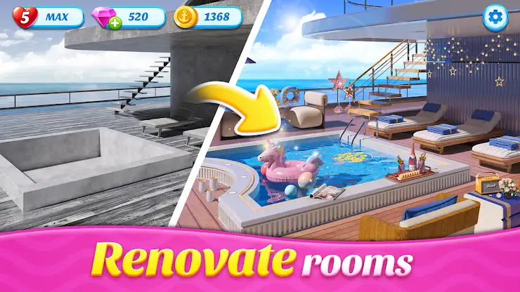 Space Decor : Luxury Yacht screenshot 6
