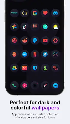 Hera Dark: Circle Icon Pack screenshot 2