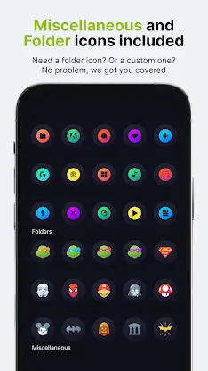Hera Dark: Circle Icon Pack screenshot 5