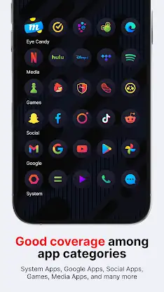 Hera Dark: Circle Icon Pack screenshot 4
