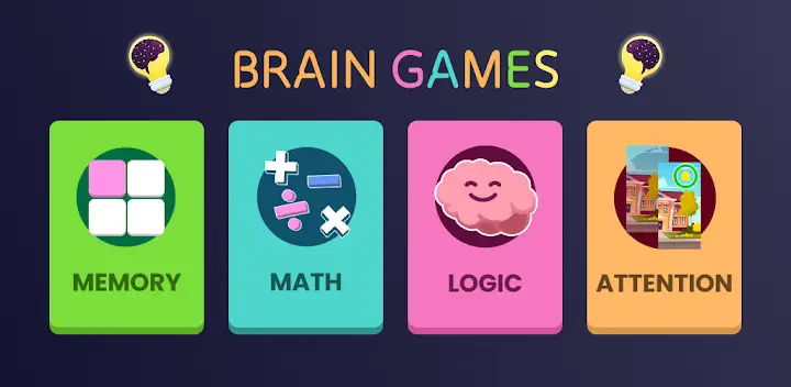 Brain Games: Math and IQ Test — Android game banner