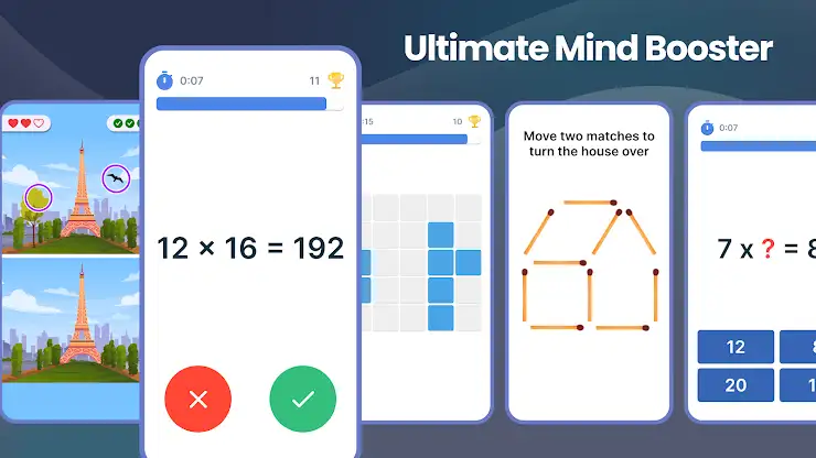 Brain Games: Math and IQ Test screenshot 2