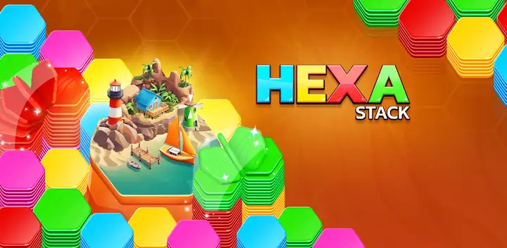 Hexa Stack: Color Sort Puzzle — Android game banner