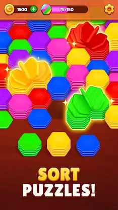 Hexa Stack: Color Sort Puzzle screenshot 1