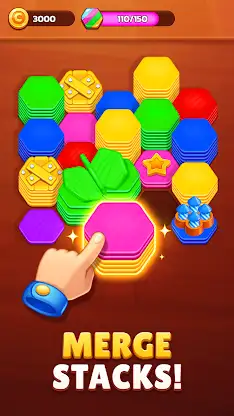 Hexa Stack: Color Sort Puzzle screenshot 2