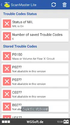 ScanMaster for ELM327 OBD-2 screenshot 4