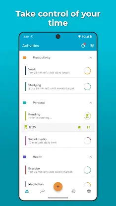 Timelog - Goal & Time Tracker screenshot 1