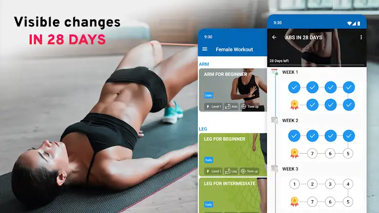 Women Workout - Fit At Home screenshot 8