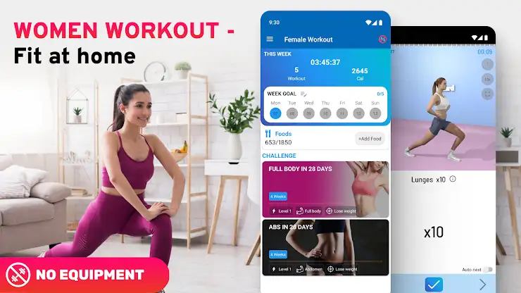 Women Workout - Fit At Home screenshot 7