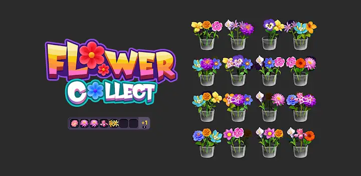 Flower Collect: Flower Games — Android game banner