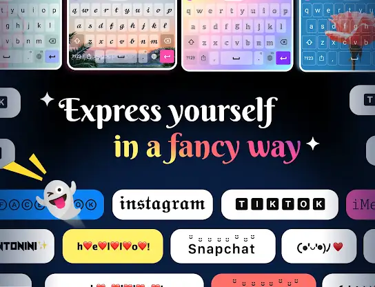 Fonts Keyboard Themes & Emoji screenshot 1