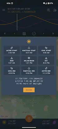 Sun Ephemeris (Sunset Sunrise) screenshot 2